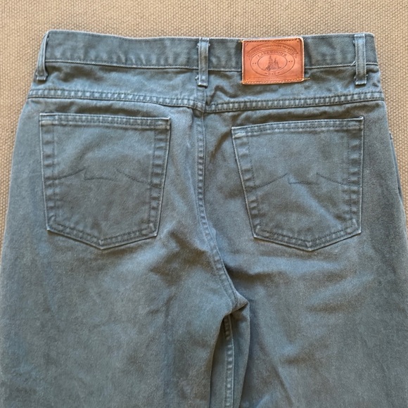 Vintage 90s Lakewoods Bay Green Denim Pants - Picture 10 of 15